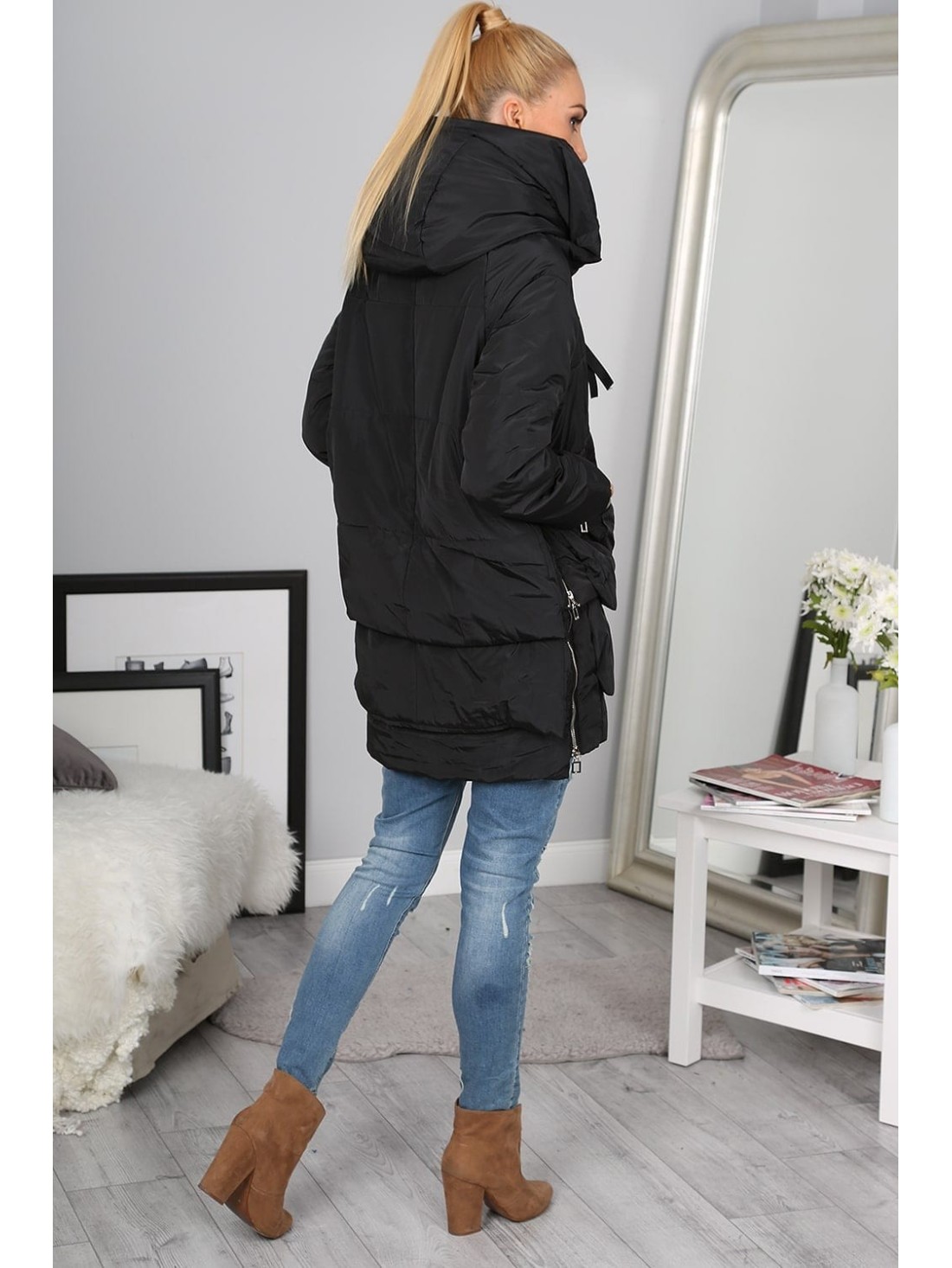 Schwarze Jacke 8897 – Online-Shop – Boutique